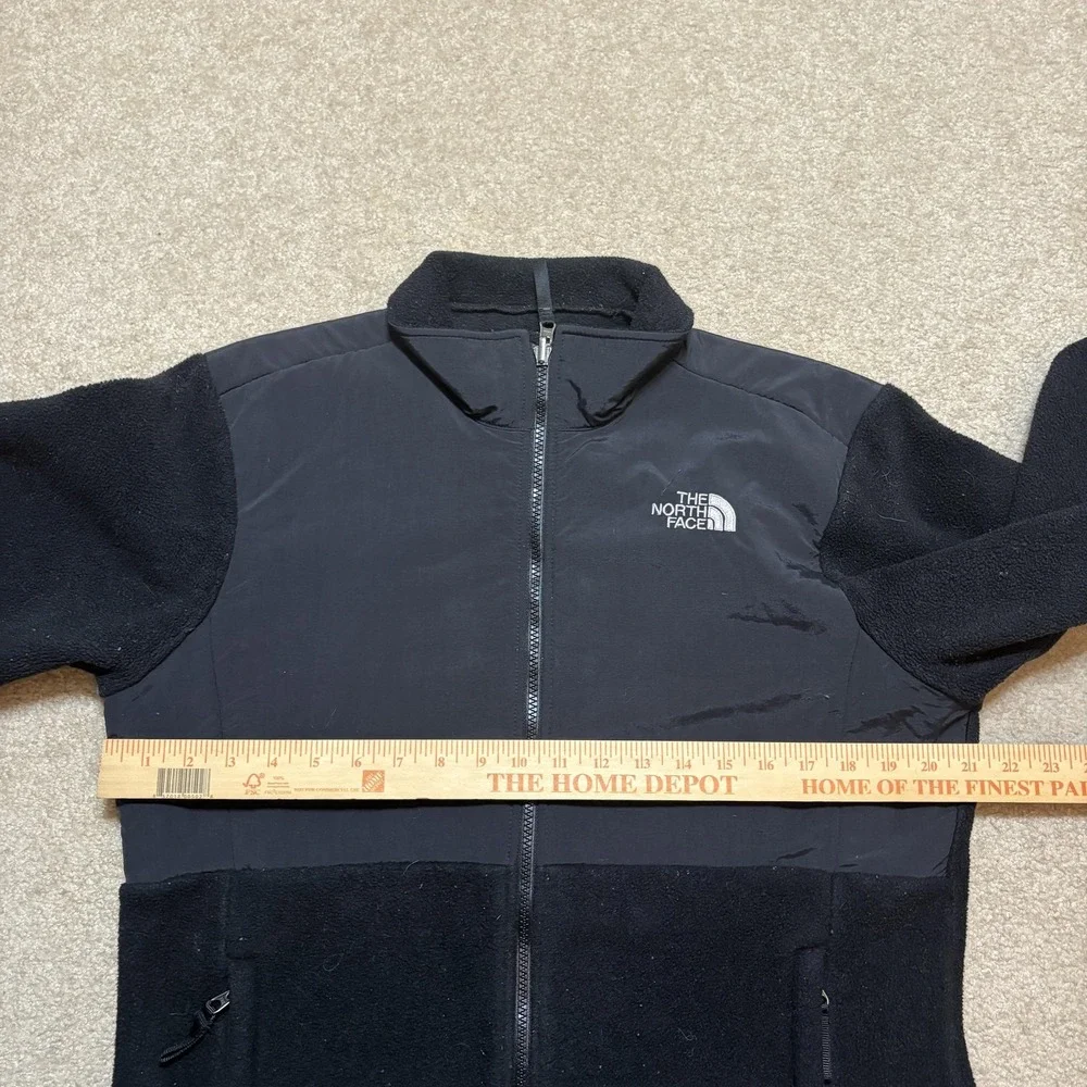 The North Face Denali Jacket Girls XL Black Polartec Fleece Zip Pockets Outdoor